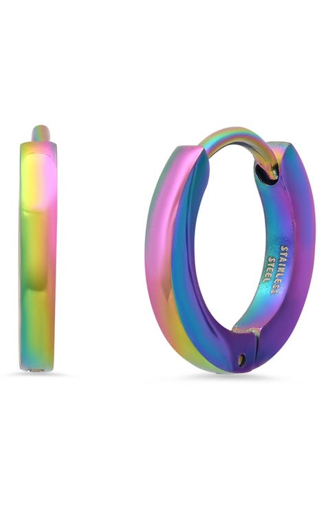Multi-Color 13m Hoop Earrings