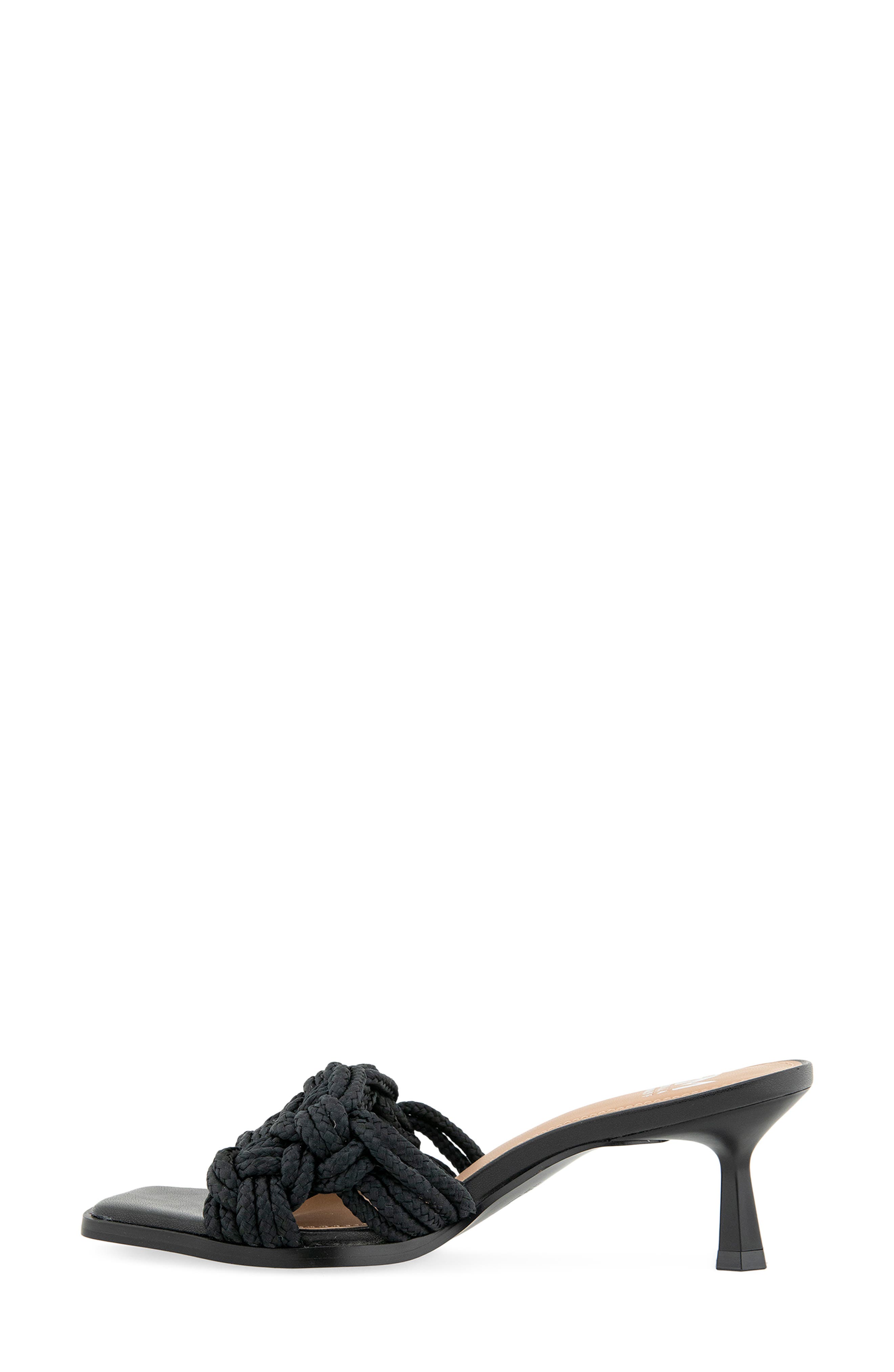 Rebecca Minkoff Fannie Rope Slide Sandal, Alternate, color, Black