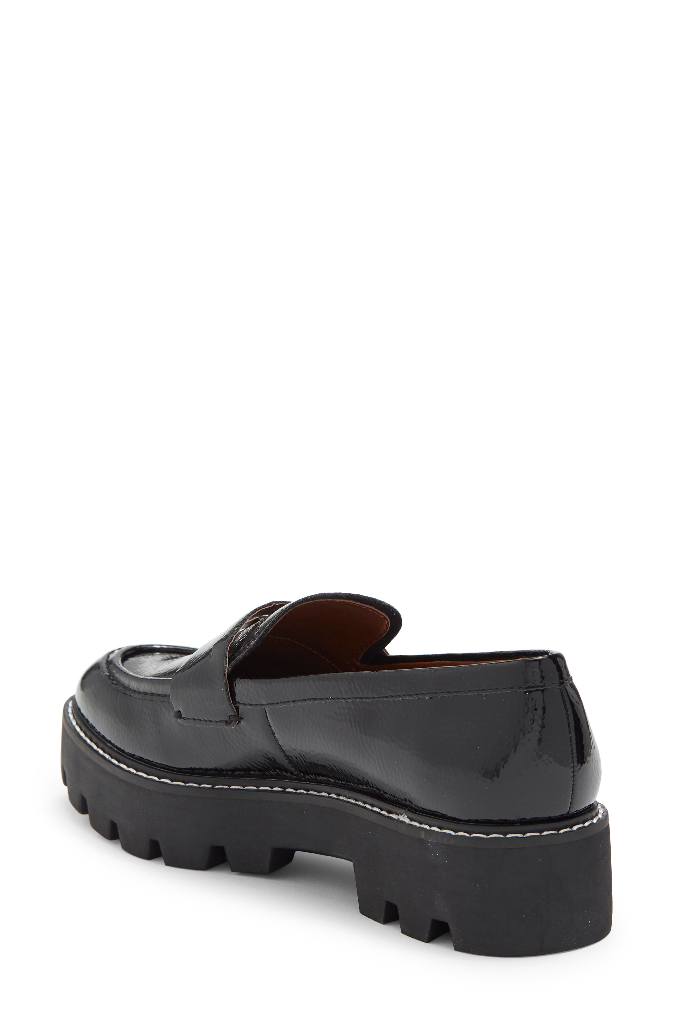 Franco Sarto Bazel Platform Lug Sole Loafer, Alternate, color, Black