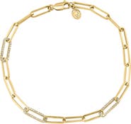 EFFY 14k Yellow Gold Plated Sterling Silver Diamond Chain Bracelet - 0.28 ctw.