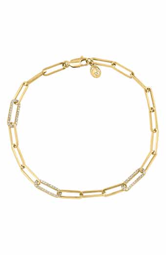 EFFY 14k Yellow Gold Plated Sterling Silver Diamond Chain Bracelet - 0.28 ctw.