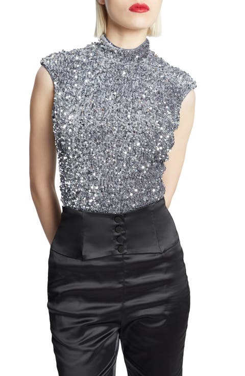 Kelso Velour Sequin Bodysuit