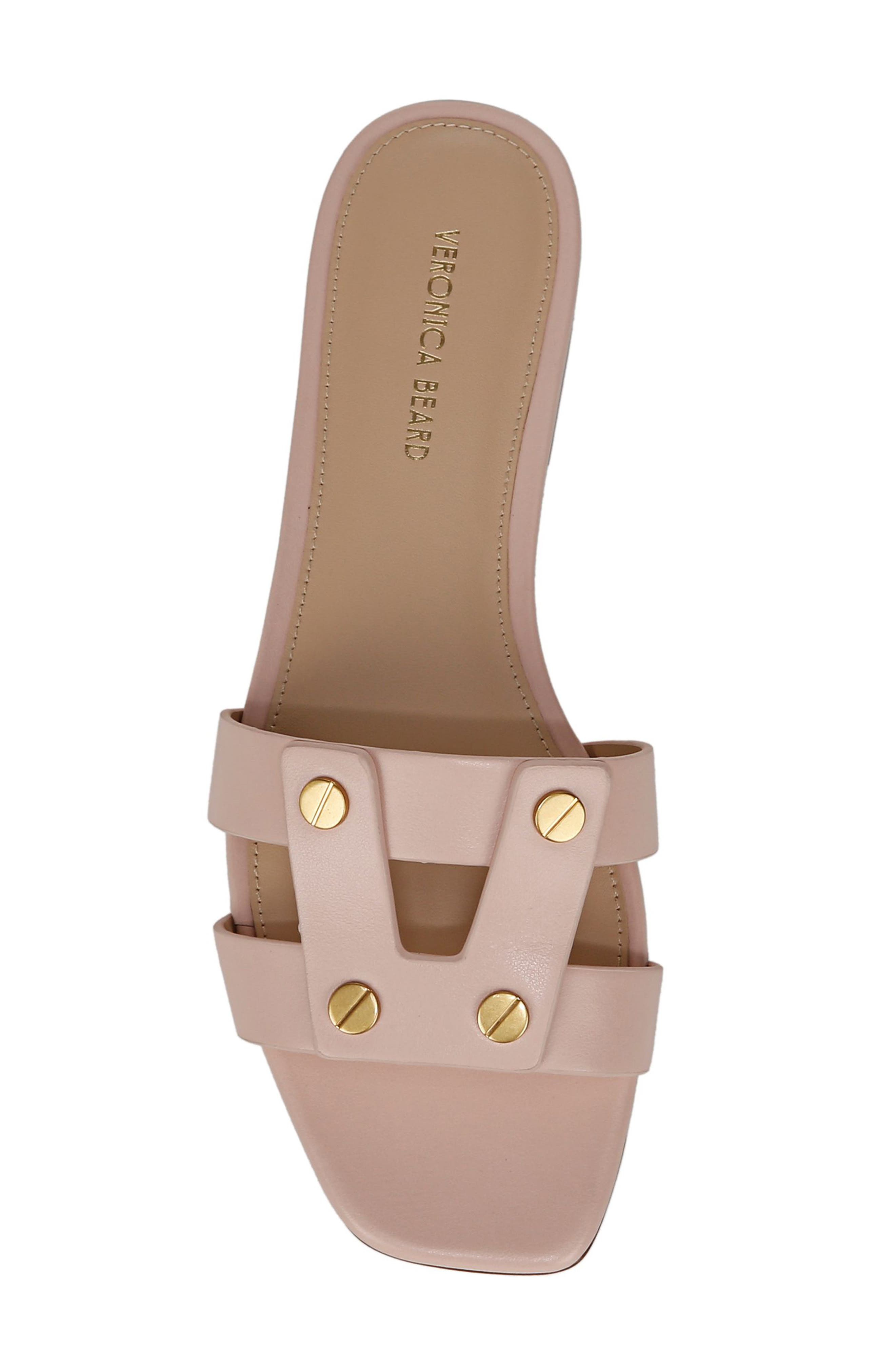 Veronica Beard Via Slide Sandal, Alternate, color, Rose