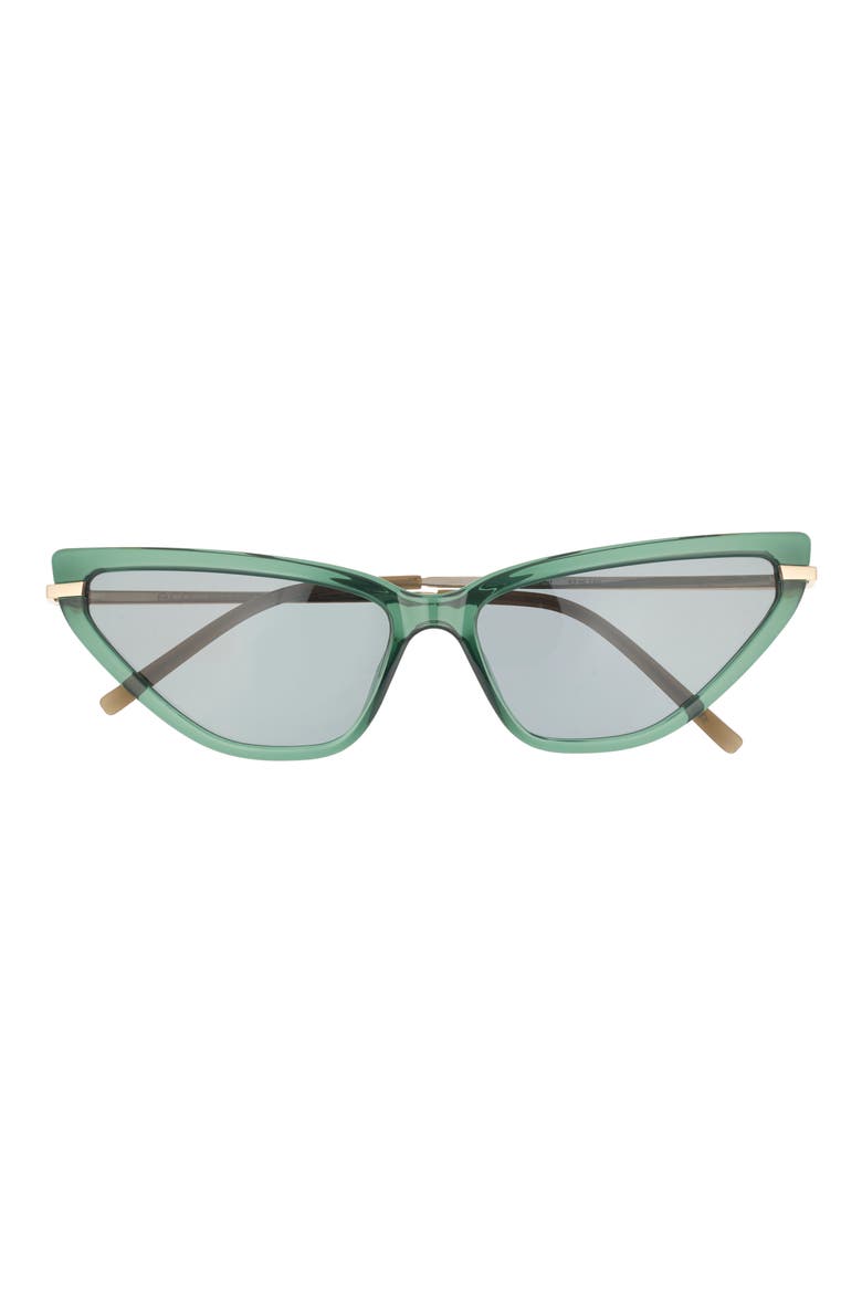 Seiland 57mm Cat Eye Sunglasses, Main, color, GREEN