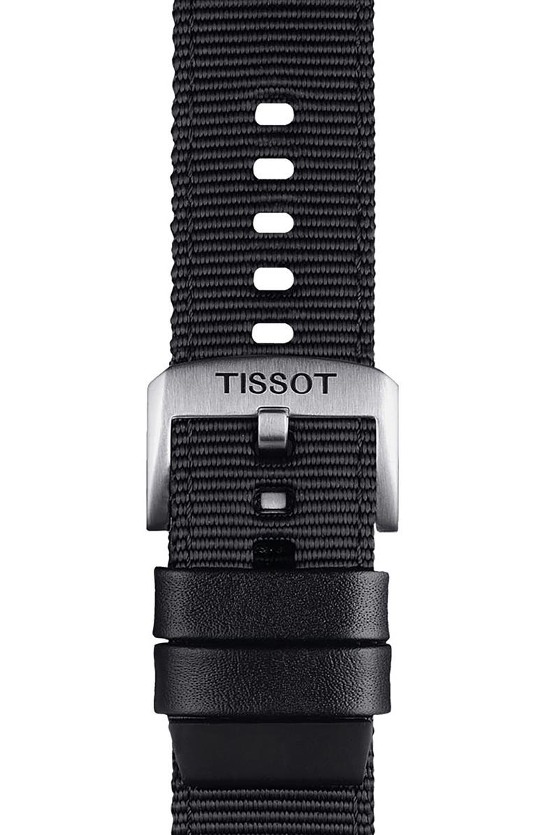 Tissot 22mm Fabric Watch Strap, Alternate, color,