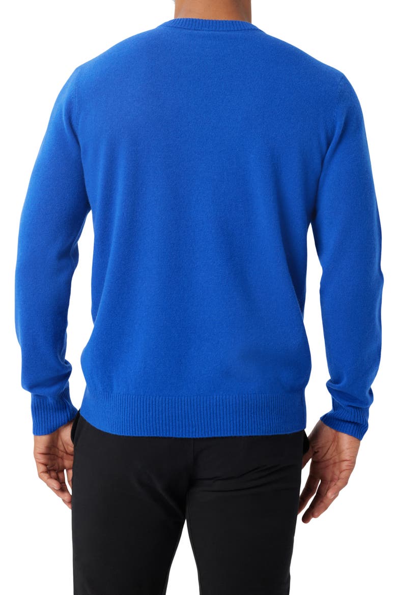 Cashmere Crewneck Sweater, Alternate, color, CLEMATIS BLUE