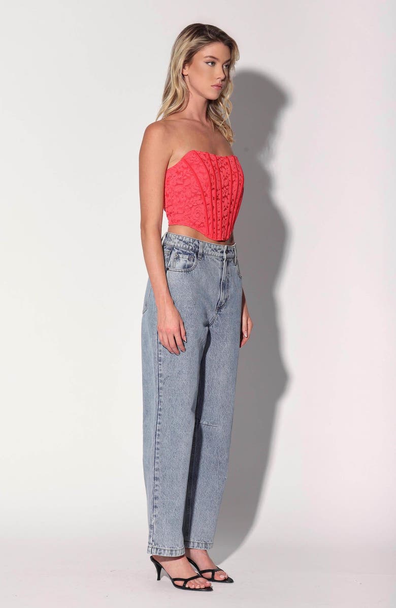 Walter Baker Catrine Top, Alternate, color, Coral Lace