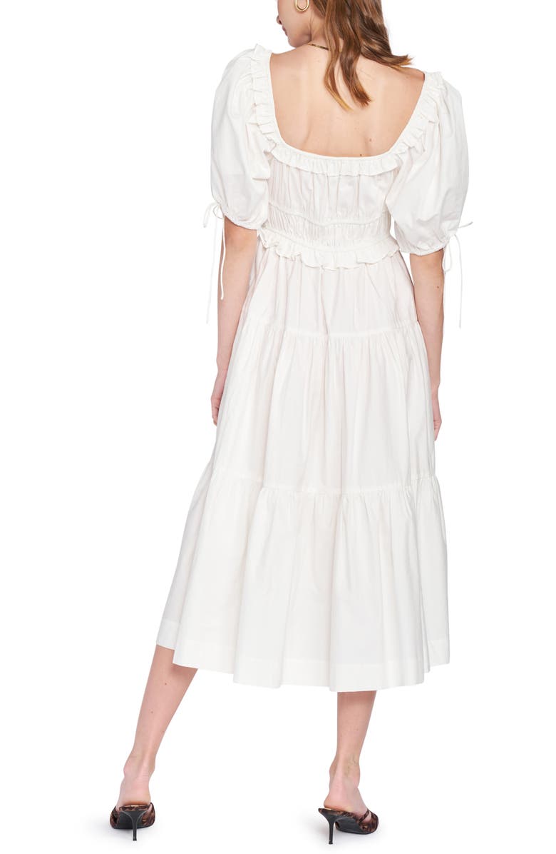 En Saison Poplin Tiered Cotton Midi Dress, Alternate, color, 