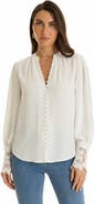 The Noli Shop Blake Lace Sleeve Blouse
