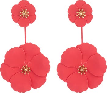 Daisy Floral Drop Earrings