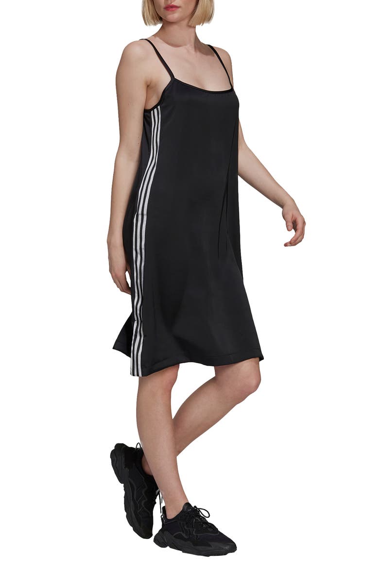 Primegreen Slipdress, Main, color, BLACK