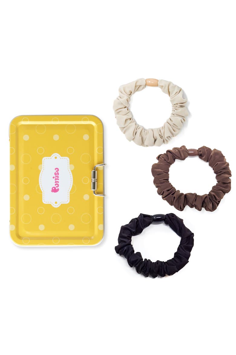 3pc Bead Core Elastic Scrunchie Set, Main, color, Deep Earth Tones