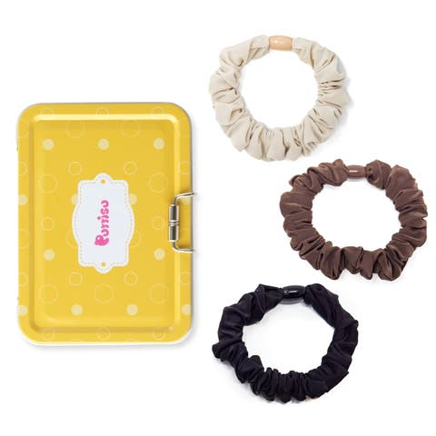 3pc Bead Core Elastic Scrunchie Set