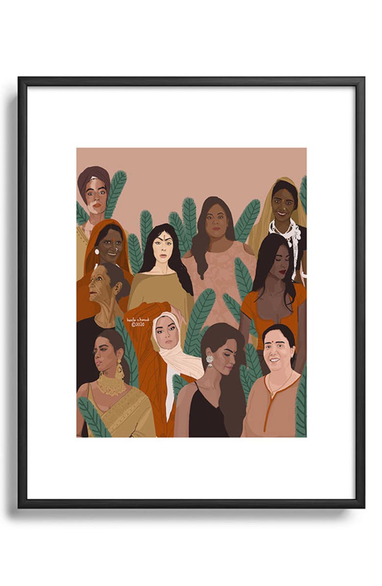 Deny Designs Every Color is Beautiful Framed Art Print, Main, color, 