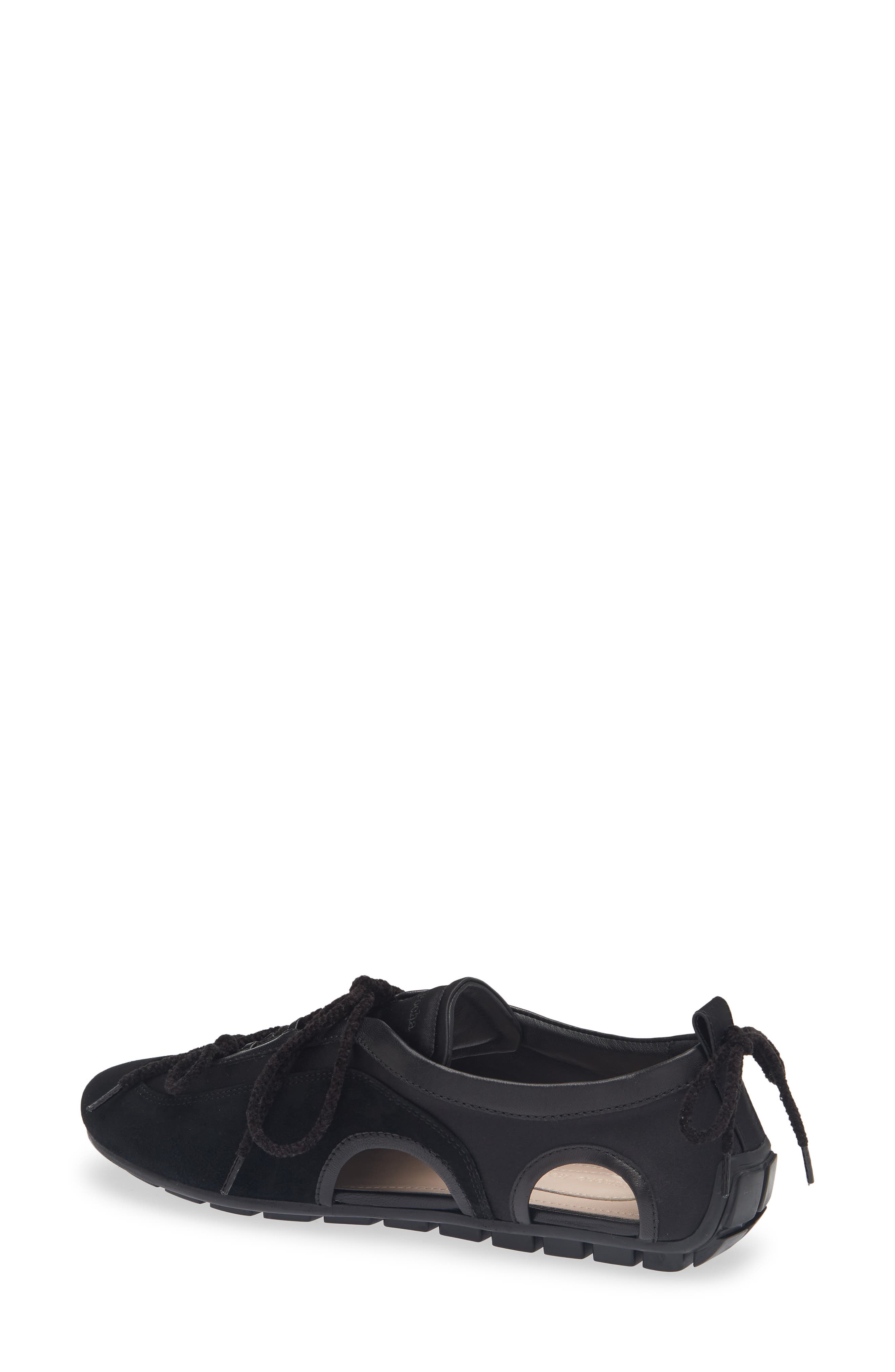 Simone Rocha Cutout Ballerina Grip Sneaker, Alternate, color, Black