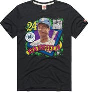 Homage Men's Homage Ken Griffey Jr. Charcoal Seattle Mariners Topps 75 Remix Graphic T-Shirt