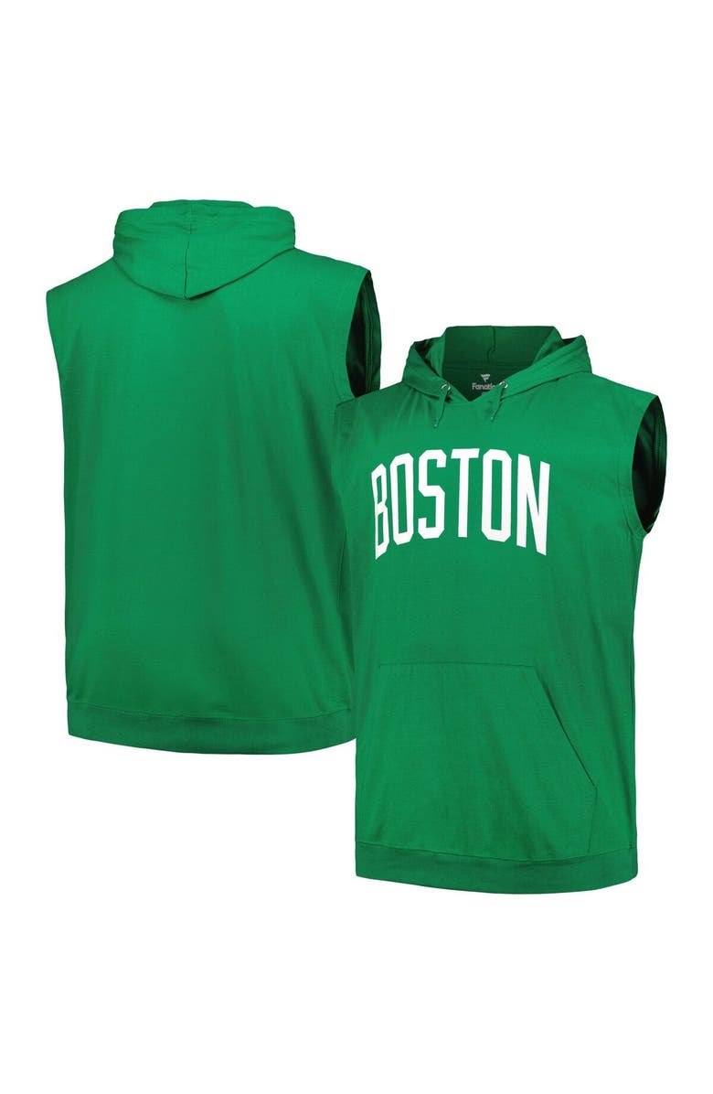 FANATICS Men's Fanatics Branded Kelly Green Boston Celtics Big & Tall Jersey Muscle Pullover Hoodie, Alternate, color, 