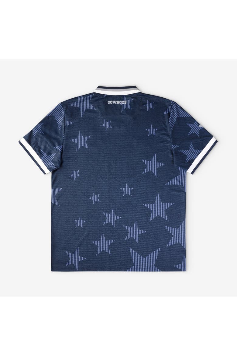 Men's Fanatics Navy Dallas Cowboys Football x Football Collared Fan Top, Alternate, color, Navy
