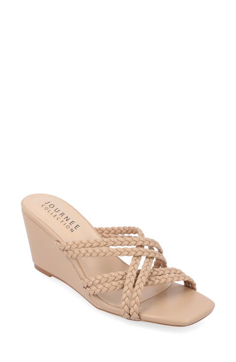 Baylen Braided Strappy Wedge Sandal (Women)