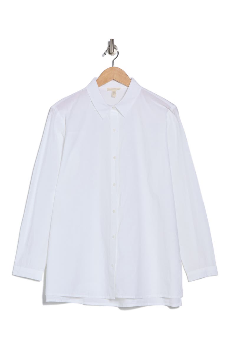 Organic Cotton Button-Up Shirt, Alternate, color, WHITE
