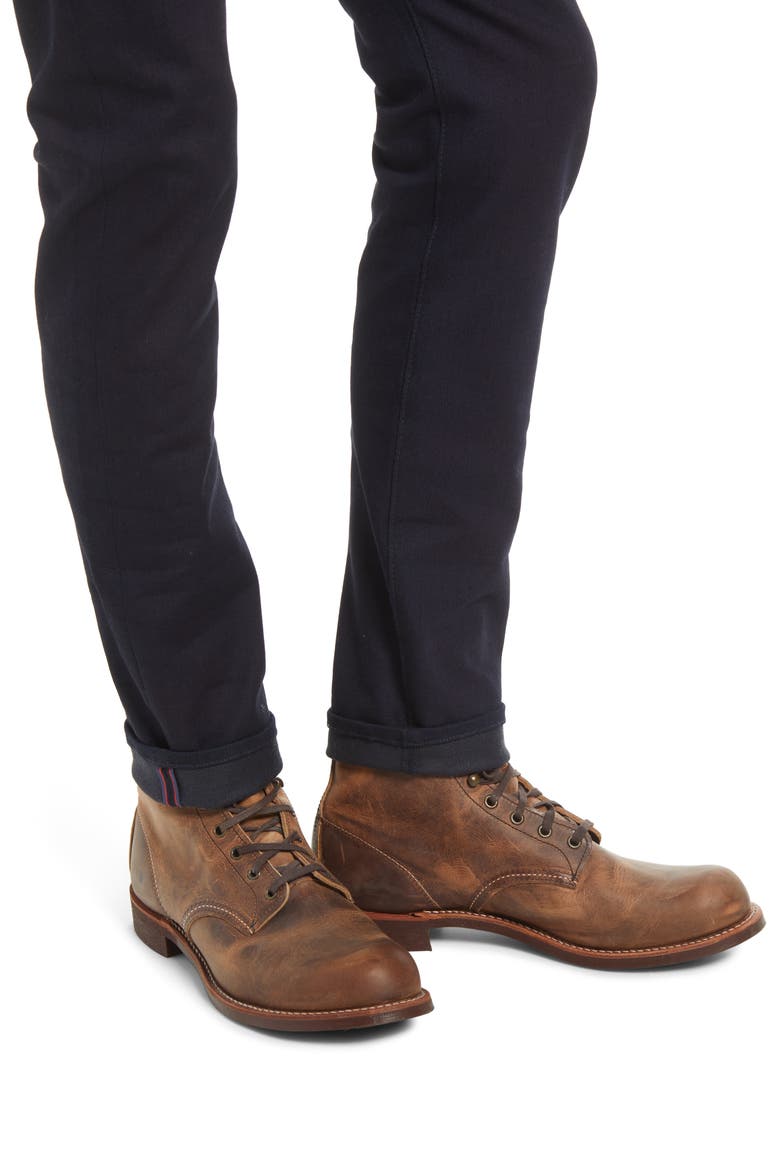 The Scissors Slim Tapered 10.5-Ounce Stretch Selvedge Jeans, Alternate, color, INDIGO BLA