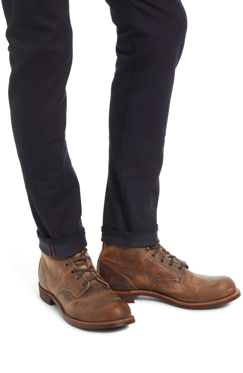 HIROSHI KATO The Scissors Slim Tapered 10.5-Ounce Stretch Selvedge Jeans, Alternate, color, Blue Black Raw