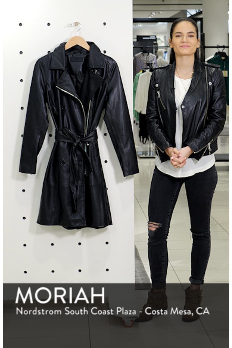 Faux Leather Trench Coat video