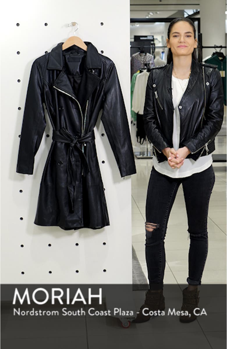 Faux Leather Trench Coat, sales video thumbnail