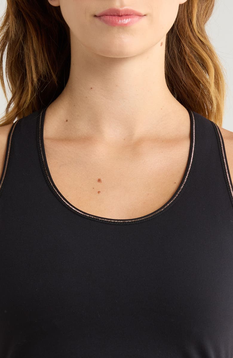 Simone Perele Harmony Crop Sports Tank, Alternate, color, Black