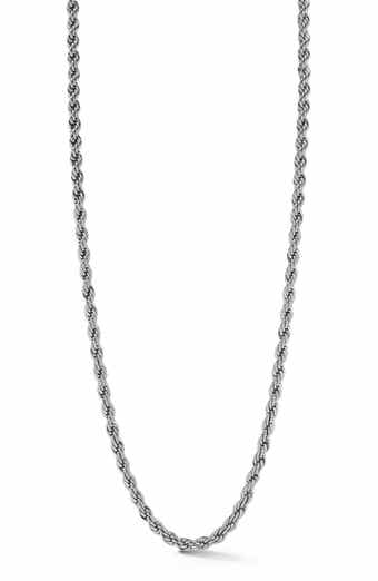 Yield of Men Men's 6mm Rope Chain Necklace