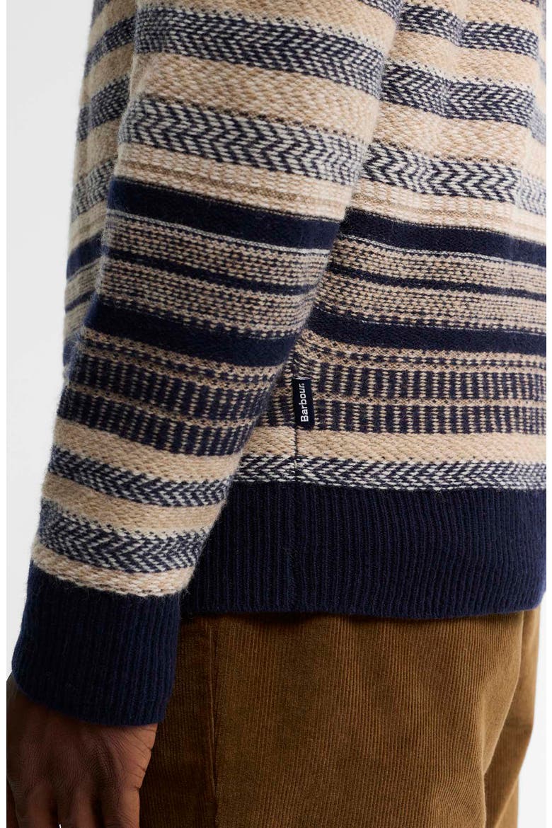 Highsted Fair Isle Wool Crewneck Sweater, Alternate, color, NAVY