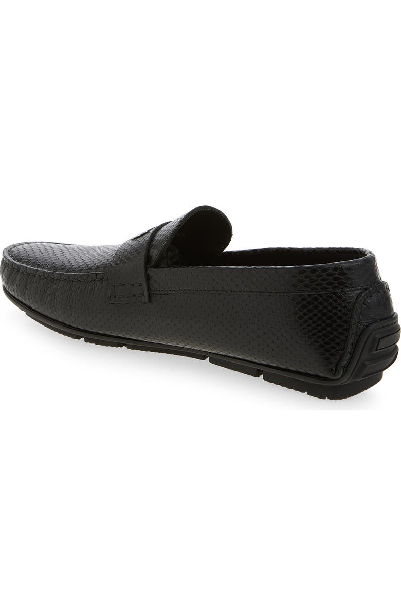 Roberto Cavalli Leather Embossed Driving Loafer, Alternate, color,