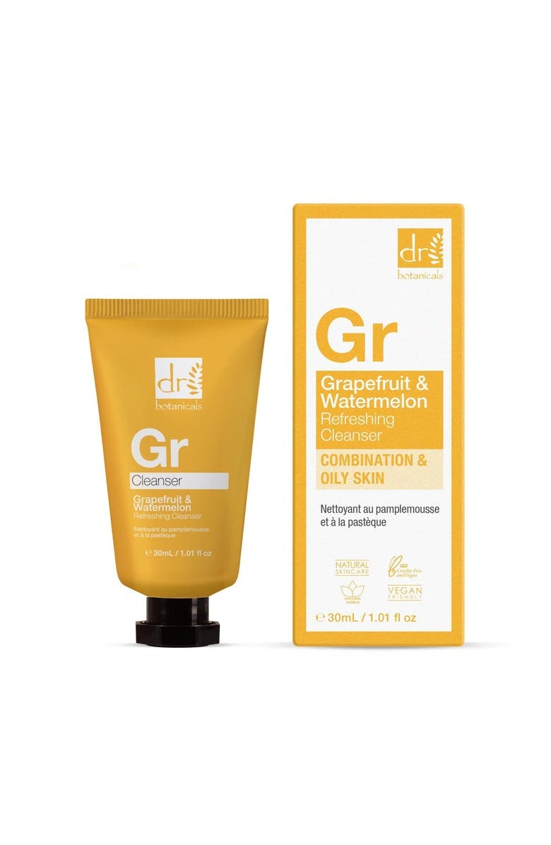 DR BOTANICALS Grapefruit 
Watermelon Refreshing Cleanser 30ml x 3 Trio Set, Main, color, 