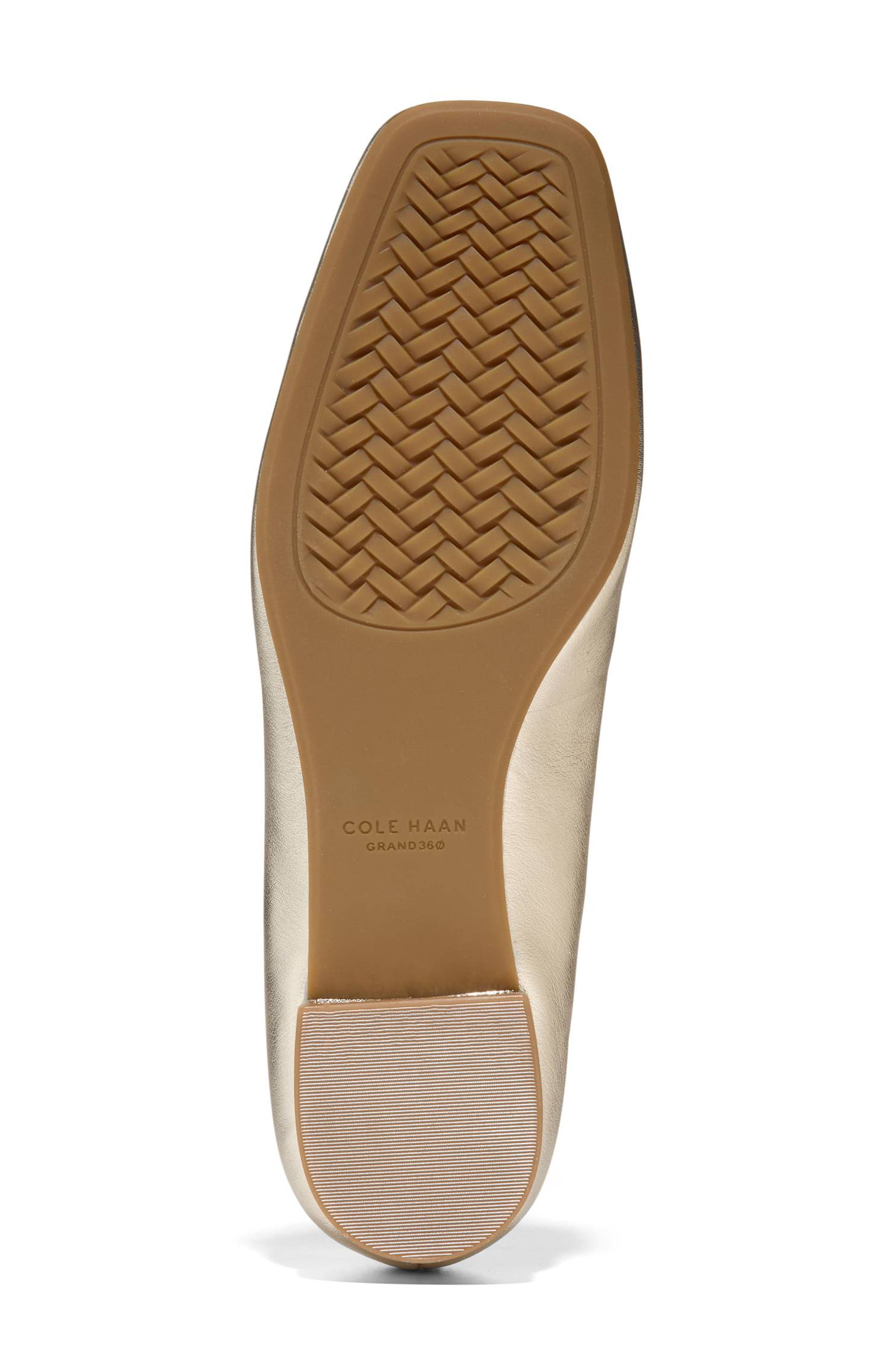 Go-To Verley Balley Flat, Alternate, color, SOFT GOLD LEATHER