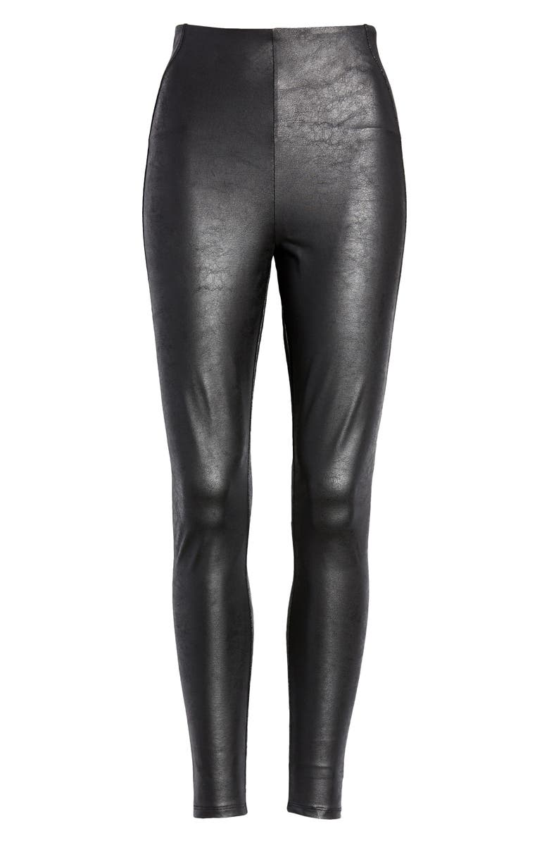 Lysse 'Lyssentials Matilda Foil Leggings, Alternate, color, Black