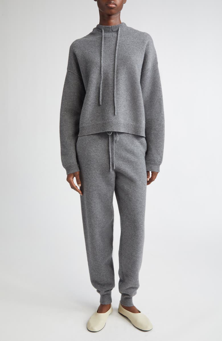 LOULOU DE SAISON Hespero Cashmere Joggers, Alternate, color, Anthracite Melange