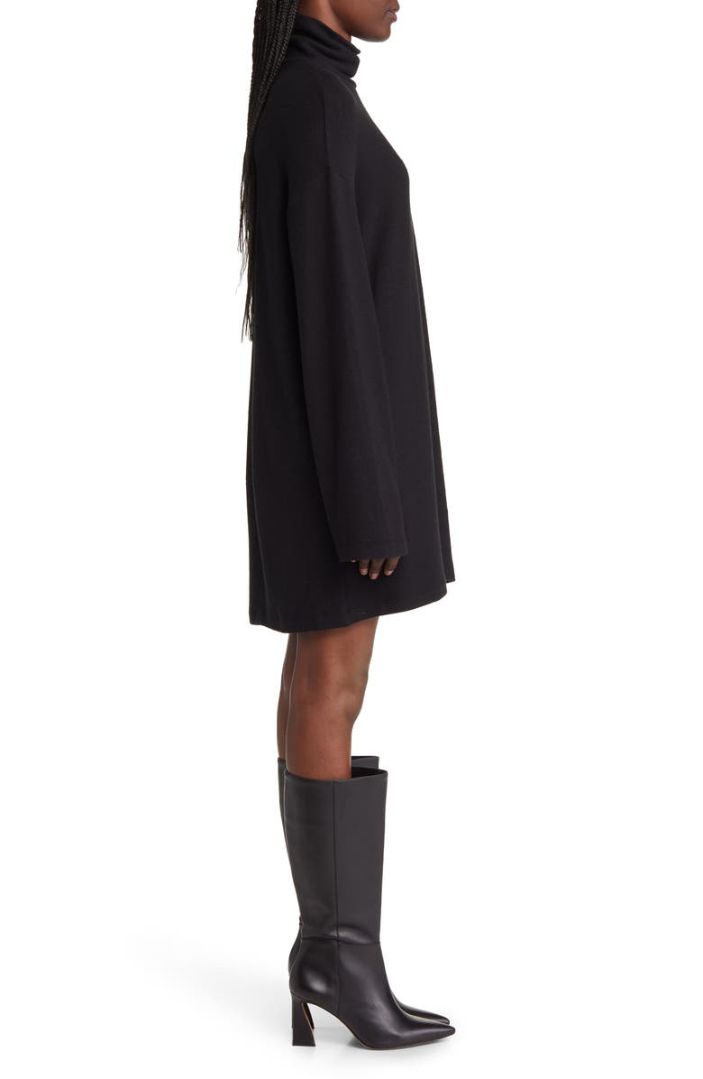 Reformation Turtleneck Long Sleeve Knit Dress, Alternate, color, 