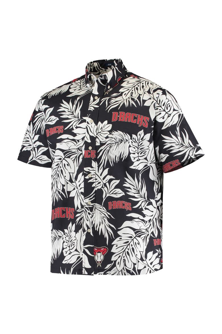 Men's Reyn Spooner Black Arizona Diamondbacks Aloha Button-Down Shirt, Alternate, color, Black