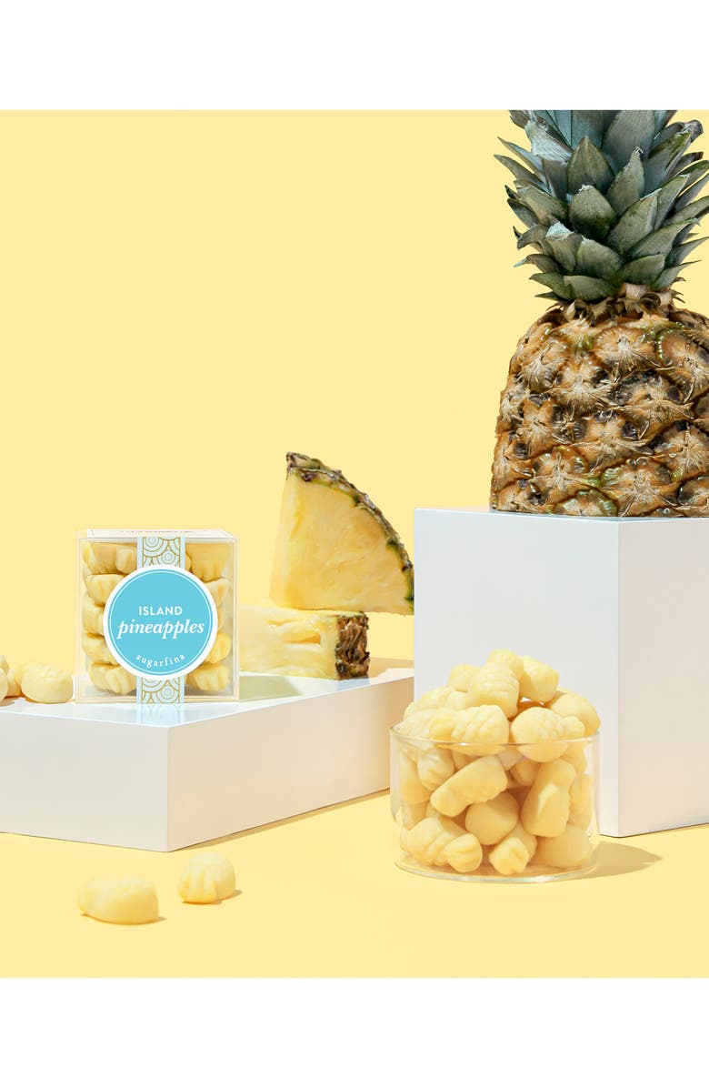 sugarfina Island Pineapples Set of 4 Candy Cubes, Alternate, color, 