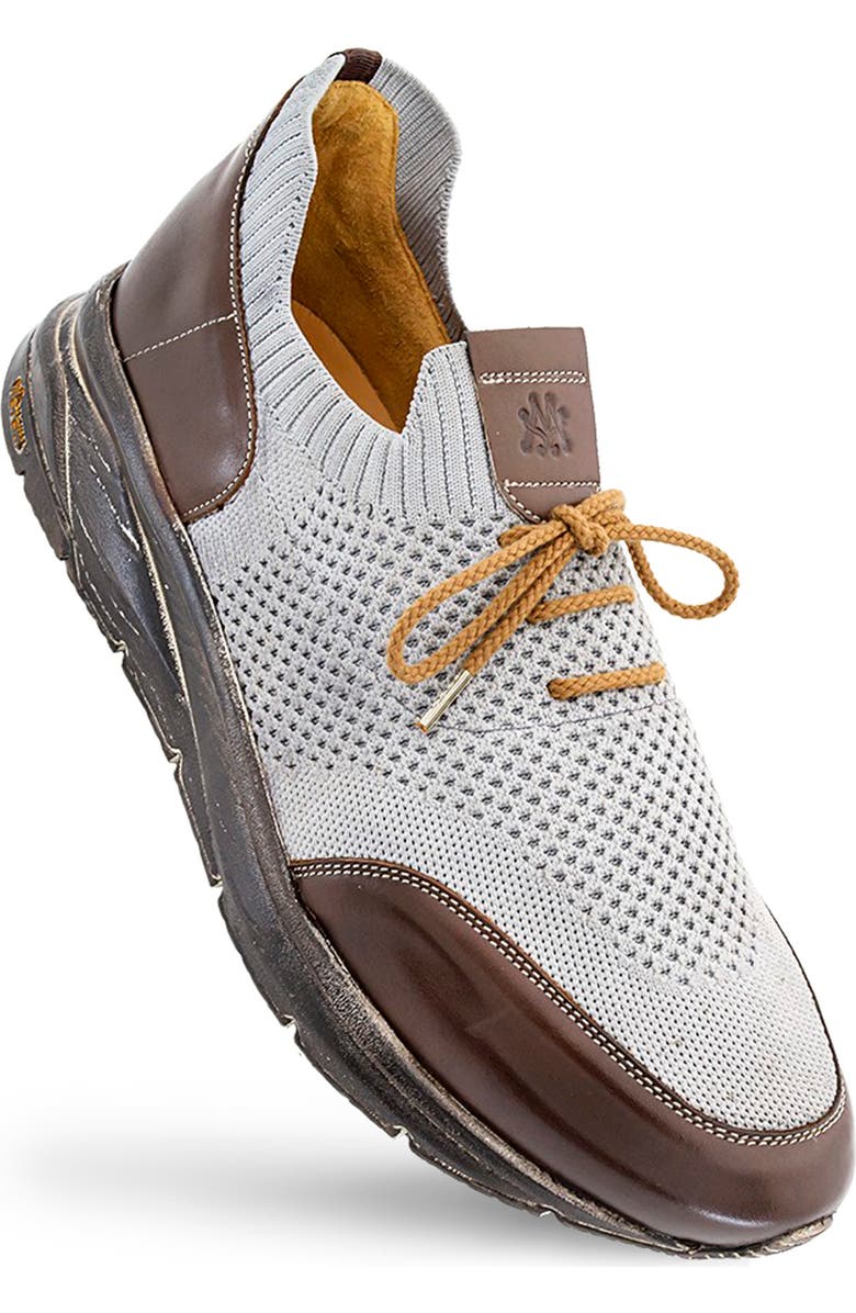 Mezlan Piedra Knit Sneaker, Alternate, color, Brown/ Grey