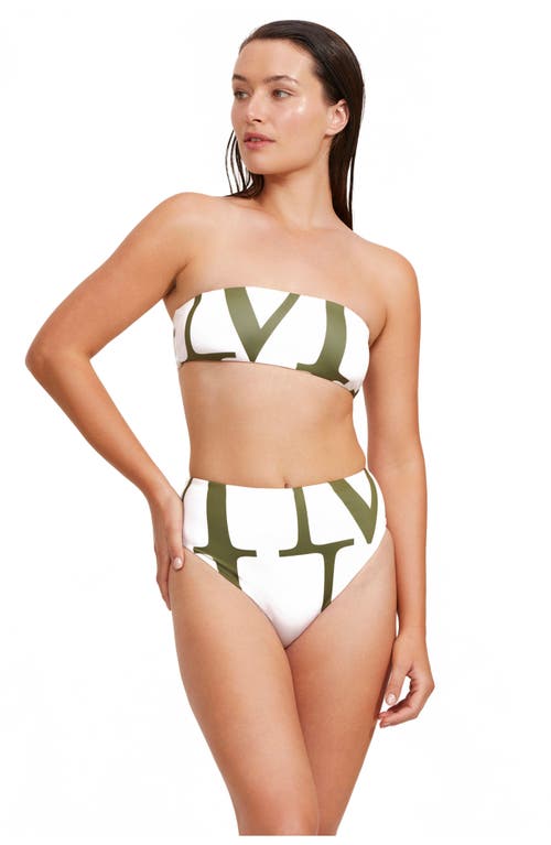 Luma Gottex Signature Bandeau Tube Bikini Top In Multi
