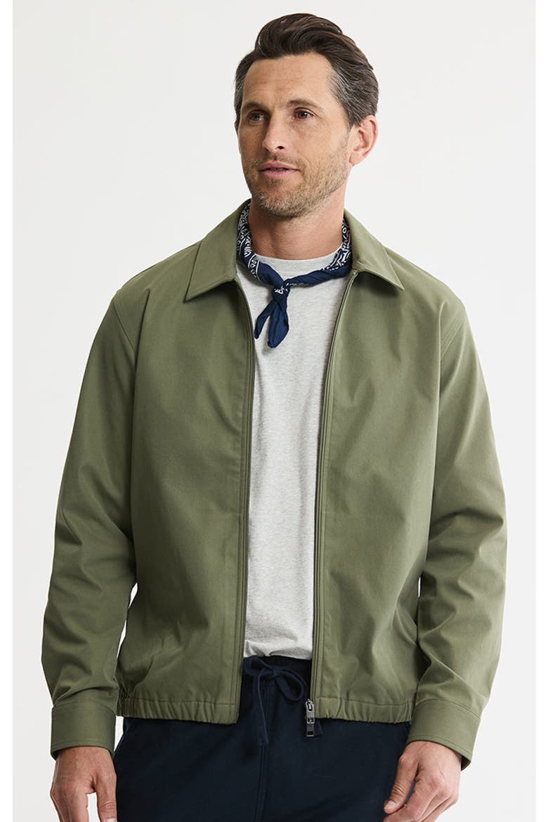 Tech Twill Zip Up Jacket, Main, color, Olive