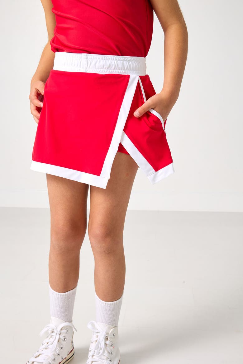 Retro Power Skirt, Alternate, color, Red