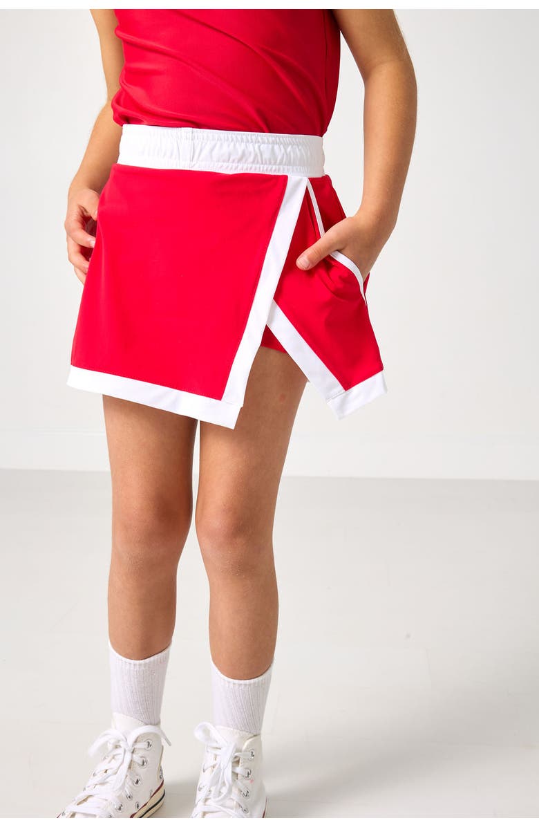 Courtside Kids Retro Power Skirt, Alternate, color, Red