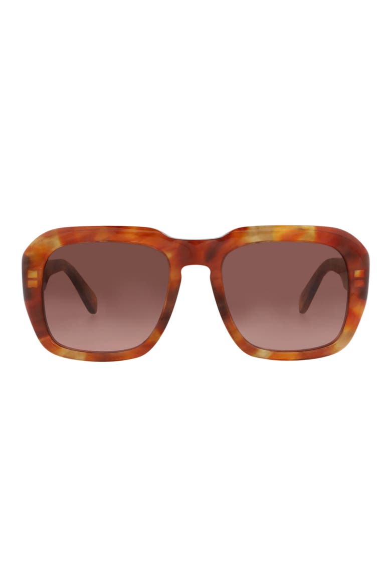 54mm Square Sunglasses, Main, color, HAVANA HAVANA RED