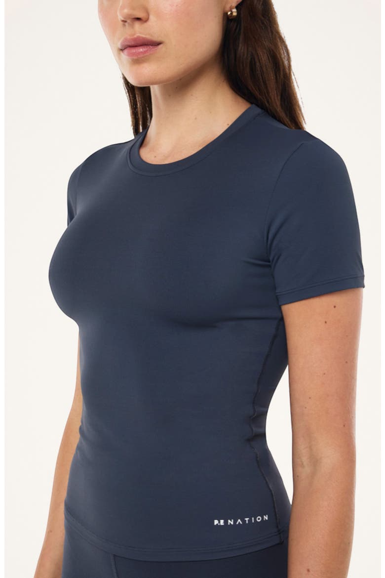 Foundation T-Shirt, Alternate, color, MARINE BLUE / OPTIC WHITE