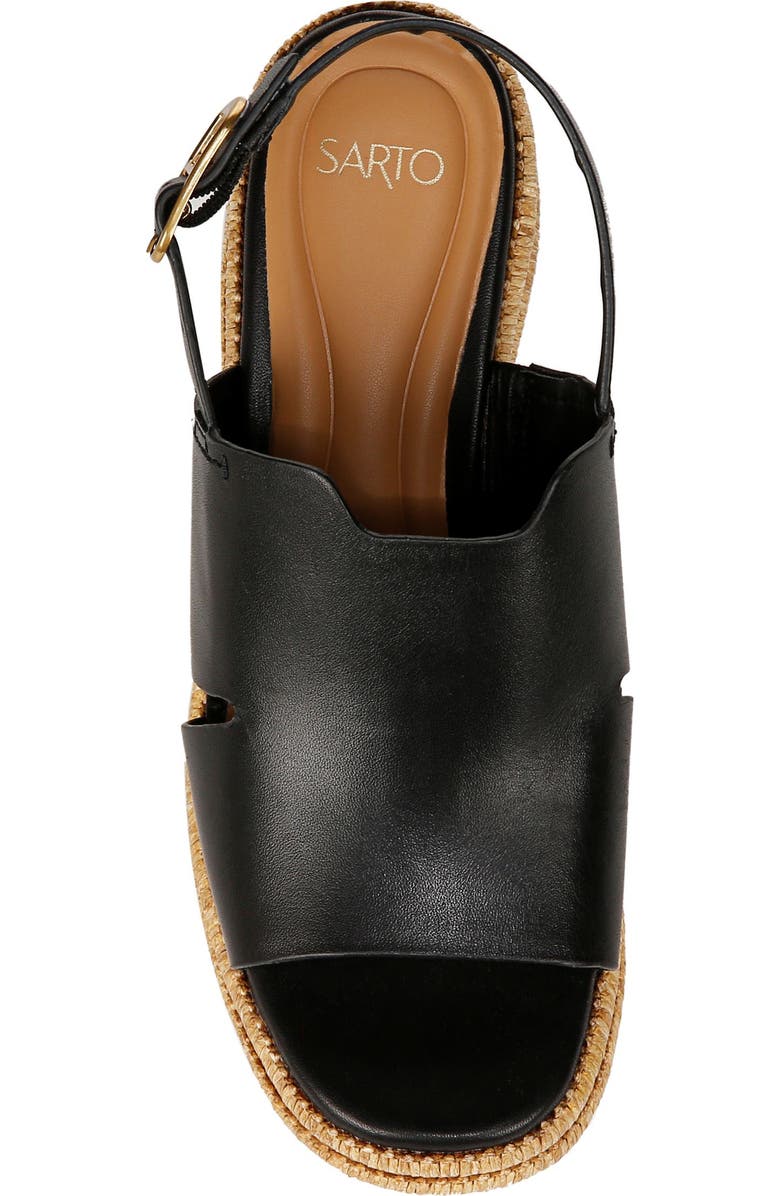 SARTO by Franco Sarto Tamryn Wedge Sandal, Alternate, color, Black