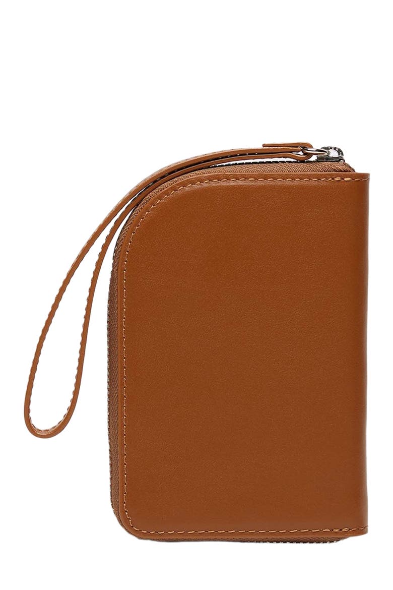 Arch Smooth Leather Zip Wallet, Alternate, color, Cuero
