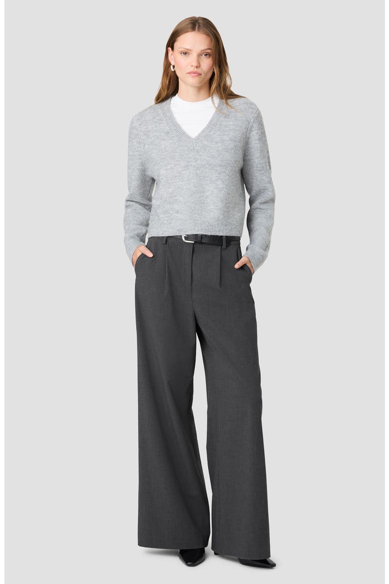 Tavi Wide Leg Suiting Pants, Alternate, color, GRAPHITE