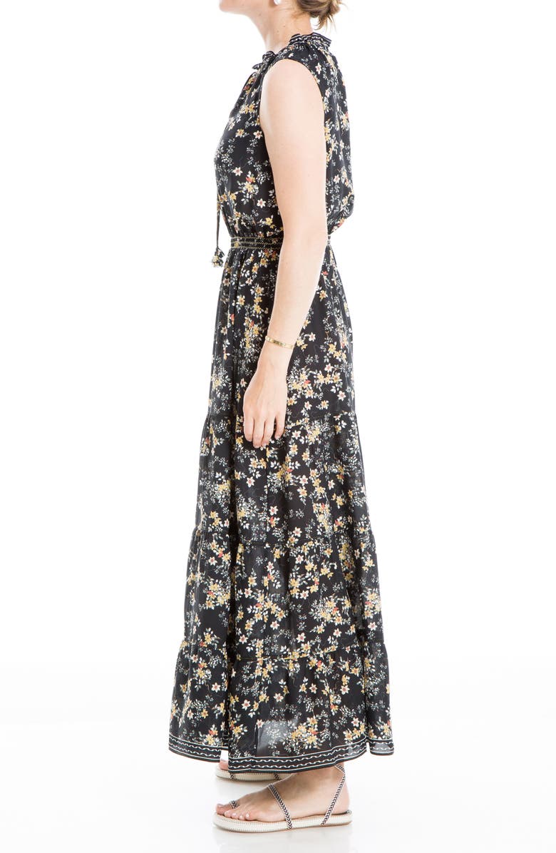 MAX STUDIO Sleeveless Floral Print Maxi Dress, Alternate, color,